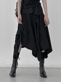 Melly Shirring Unbalance Skirt