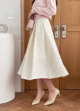Sotime Tassel Jacquard Flared Skirt
