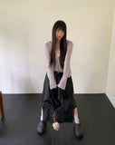 Bamin dot strap see-through cardigan
