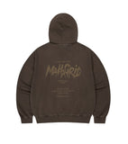 SLASH LOGO PIGMENT ZIP UP HOODIE