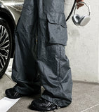 Wide Gorpcore Nylon Pants Track Pants Jogger Pants