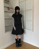 Jea Bean Button Jacket Midi Skirt Set