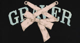 Ribbon Ballerina Logo Slim Short Sleeve Tee