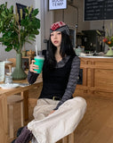 Mono multi-stripe slim hoodie