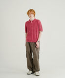 Twist Washed Short Sleeve Knit