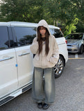 Yvonne Check Hood Cotton Boxy Fit Jumper