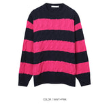 Park cable stripe knit