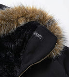 [ EEUN MADE ] Tree Hotfix Double Fur Hood Zip-Up