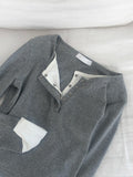 Eson Toto Button Layered T-shirt