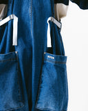 [AG] Side Pocket Denim Balloon Overall