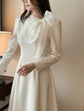 Roselle Tie Color Matching Flare One Piece