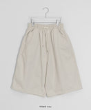 [unisex] Maril Banding Bermuda Cotton Pants