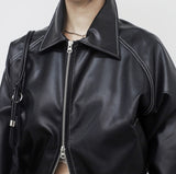 Roia Stitch Leather Jacket