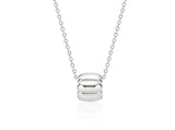 Ice Cushion Silver Necklace