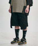 Double Knee Paneled Shorts