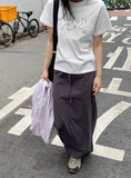 Neiro Cotton Dot Maxi Long Skirt
