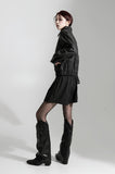 Matte Leather Bomber jacket