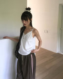 Carimo lace button sleeveless