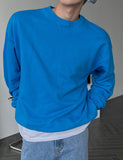 Elbow patch string sweatshirt