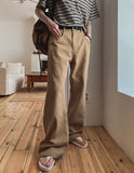 Marine Flare Cotton Pants