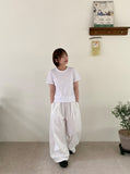 Harletter Star Embroidered Crop Short Sleeve Tee