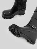 1146 Buckle Strap Platform Chunky Long Boots (8cm)