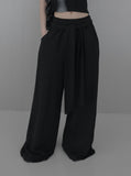 Tie Maxi Wide Sweatpants