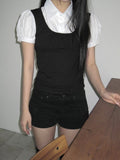 Yorkie Bustier Short Sleeve Shirt