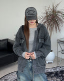 Toen Stone Knit Hood Zip-Up