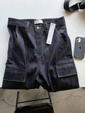Raw Cargo Wide Denim