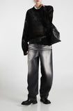 Slide Balloon Denim Pants