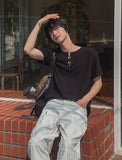 Rookie Hook Henley Neck Short Sleeve T-Shirt