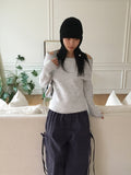 Wello Cozy Ribbed Off Shoulder Long Sleeve Knit