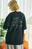 Rain Duck Embroidery Short Sleeve T-shirt