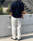 Lotz Pintuck Denim Wide Pants