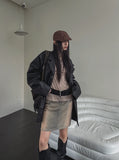 Dignal midi denim skirt