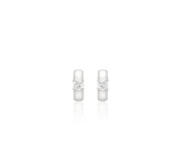 Essence Silver (W) Lab Diamond Mono One-Touch Earrings_0.2CT