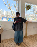Limi denim long skirt
