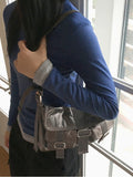 Arts Color Matching Layered All-in-one Crop Long Sleeve T-Shirt