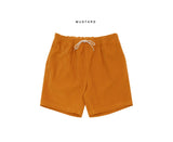 Maron Corduroy Banding Shorts