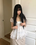 Lanelle Flower Sleeveless Blouse