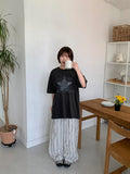 Ringing Star Printing Over Short Sleeve Tee