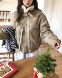 Betty Washed High Neck Buckle Mustang