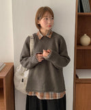 Rincanta Raglan Round Over Knit