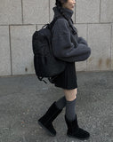 On the padded backpack