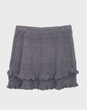Hirun Knit Frill Mini Skirt