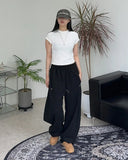 Ravi raglan cropped short-sleeved T-shirt