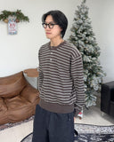 Lao Henley Neck Knit Long Sleeve