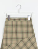 Sans check midi skirt