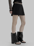 eyelet mini skirt